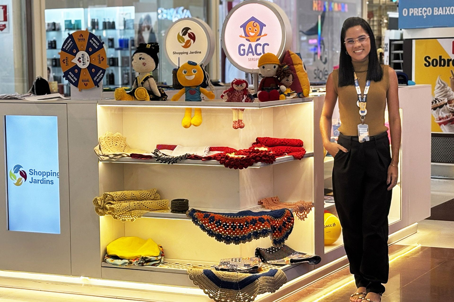 GACC no Quiosque Social do Shopping Jardins. Compre e ajude.
