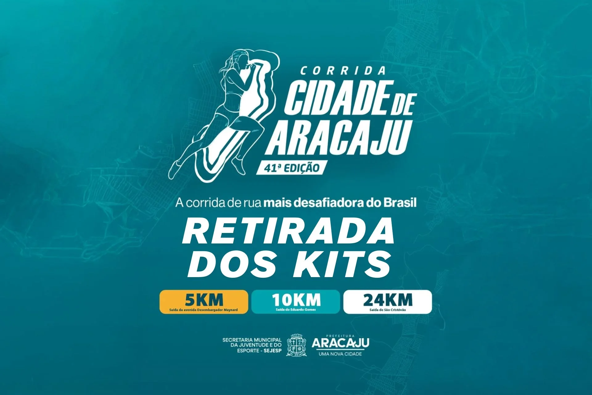 Entrega de KITS Corrida Cidade de Aracaju 2026. Veja aqui!